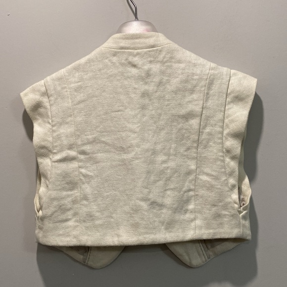 Aritzia Wilfred Linen Sleeveless Bolero top Size 4 - Picture 12 of 13